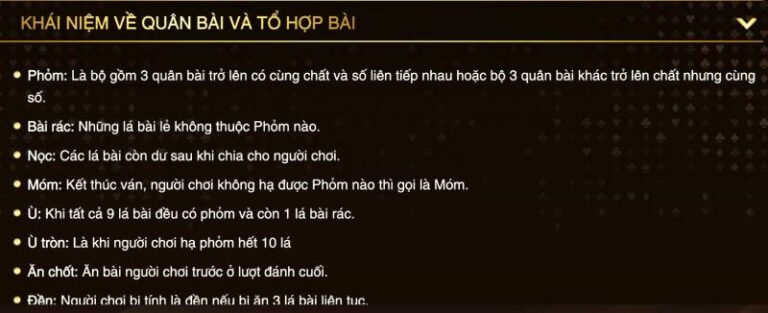 Các Thuật Ngữ Quan Trọng Trong Phỏm